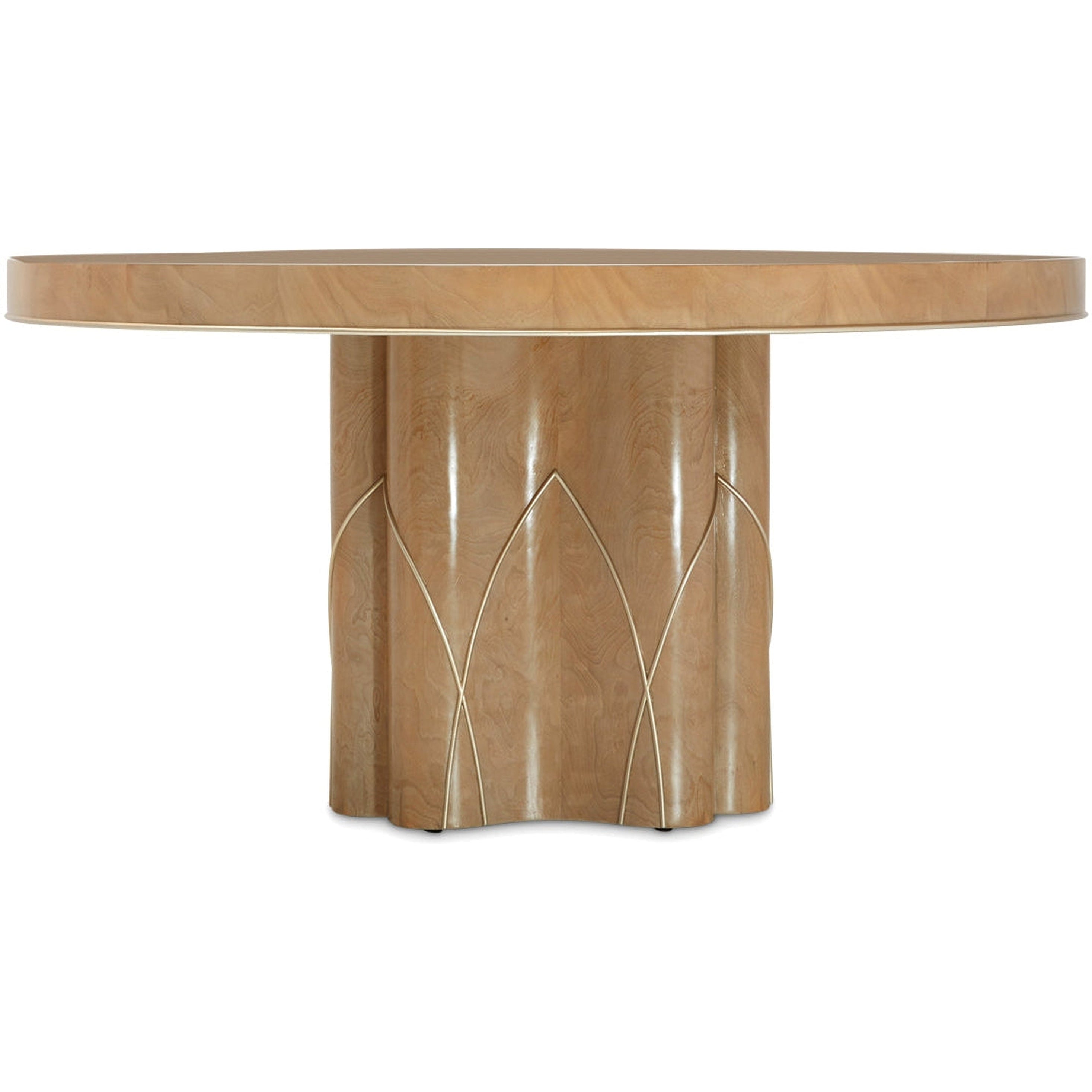 Michael Amini Villa Cherie Caramel Round Dining Table