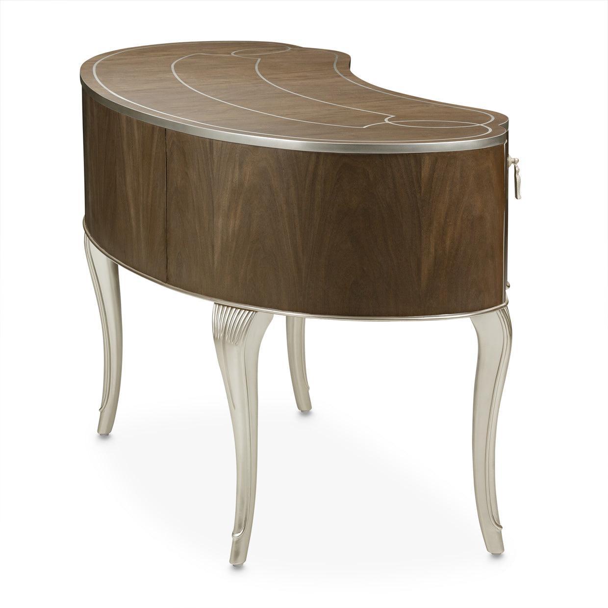 Michael Amini Villa Cherie Hazelnut Vanity Desk