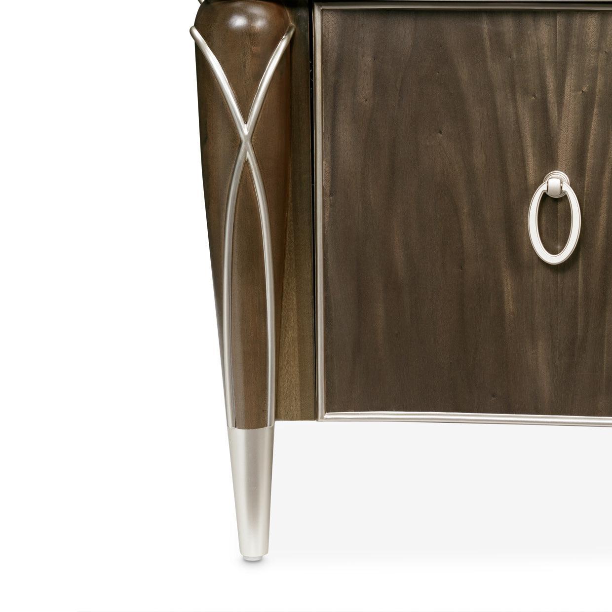 Michael Amini Villa Cherie Hazelnut Media Cabinet