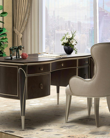 Michael Amini Villa Cherie Hazelnut Desk