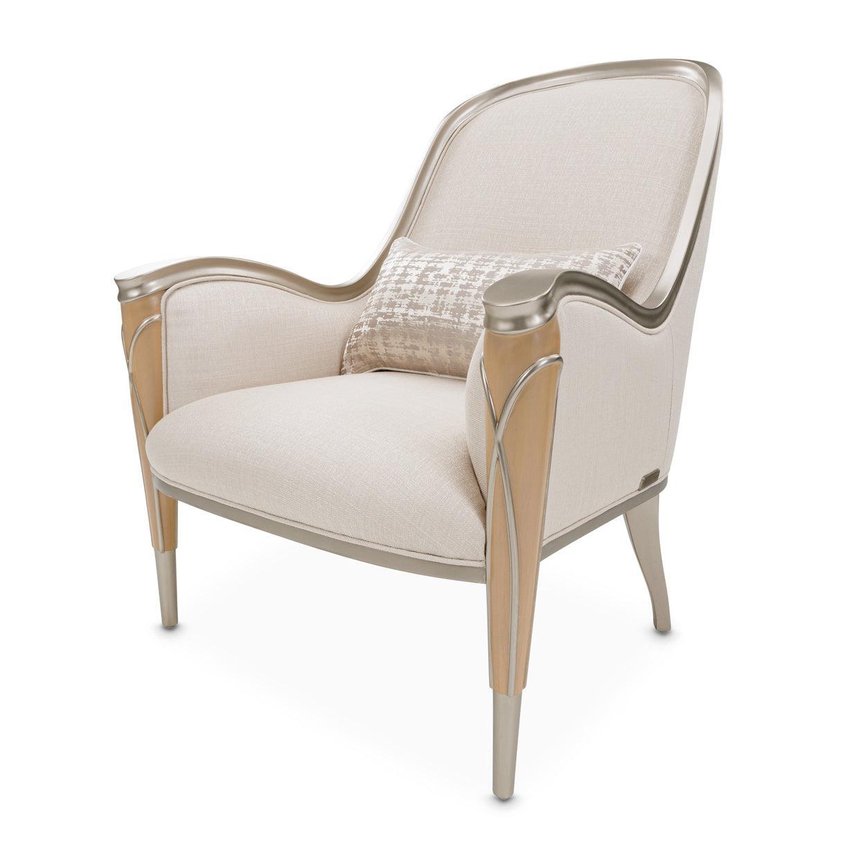 Michael Amini Villa Cherie Caramel Accent Chair