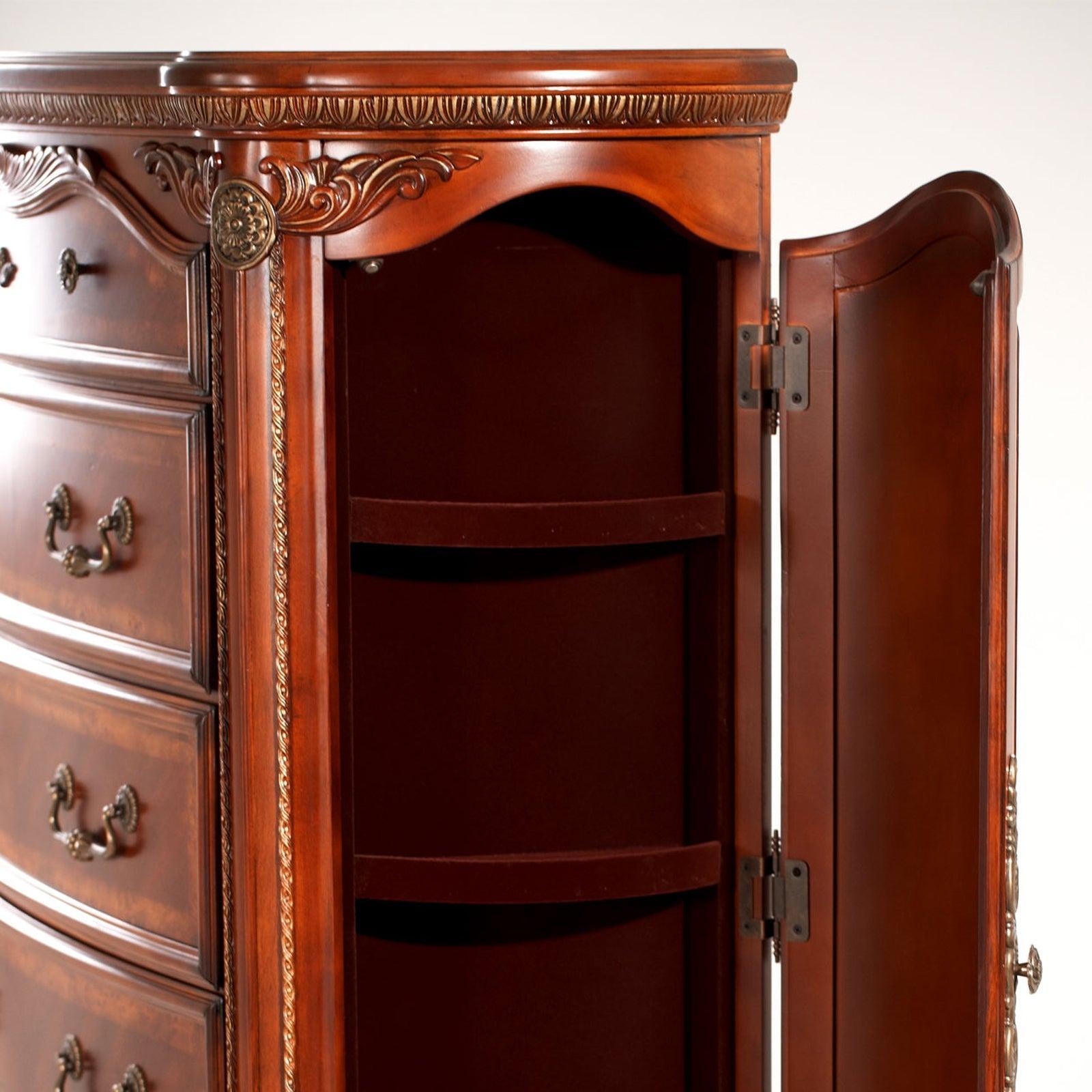 Michael Amini Cortina Vertical Storage Cabinets Chest