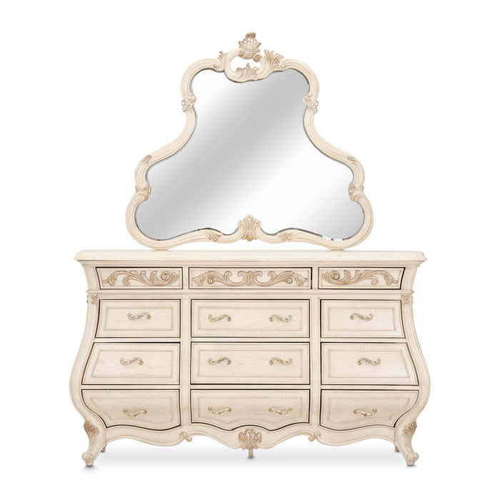 Michael Amini Platine De Royale Champagne Dresser Mirror