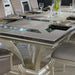 Michael Amini Hollywood Swank Large Rectangular Dining Table