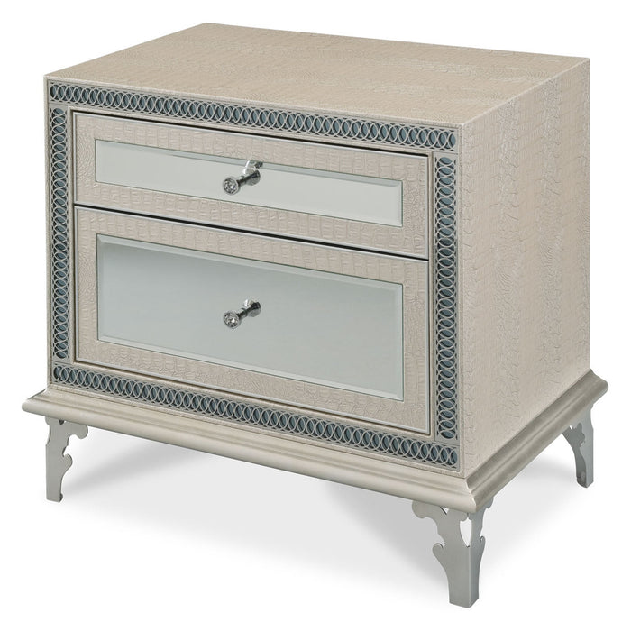Michael Amini Hollywood Swank Upholstered Night Stand