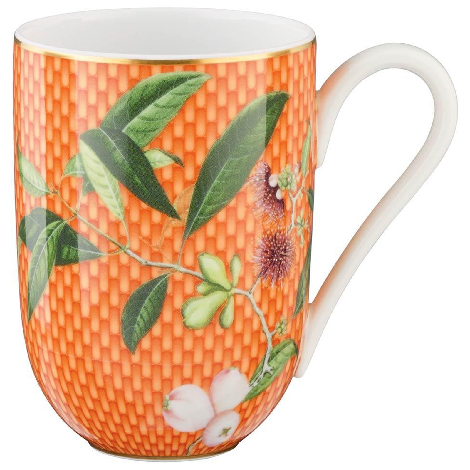 Raynaud Tresor Fleuri Orange Pomme d'eau Mug Rd. Gbx