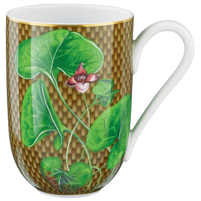 Raynaud Tresor Fleuri Marron Asarum Mug Rd. Gbx