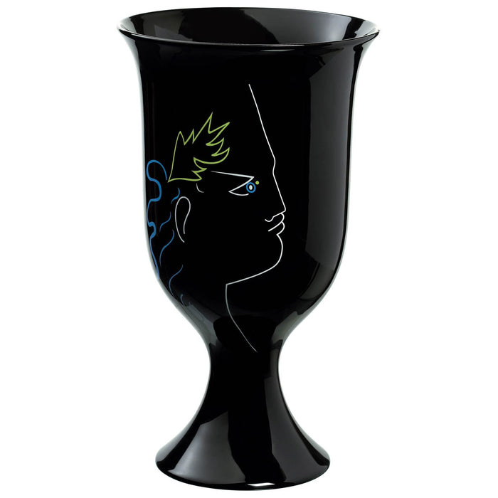 Raynaud Jean Cocteau Black Footed Vase Gbx