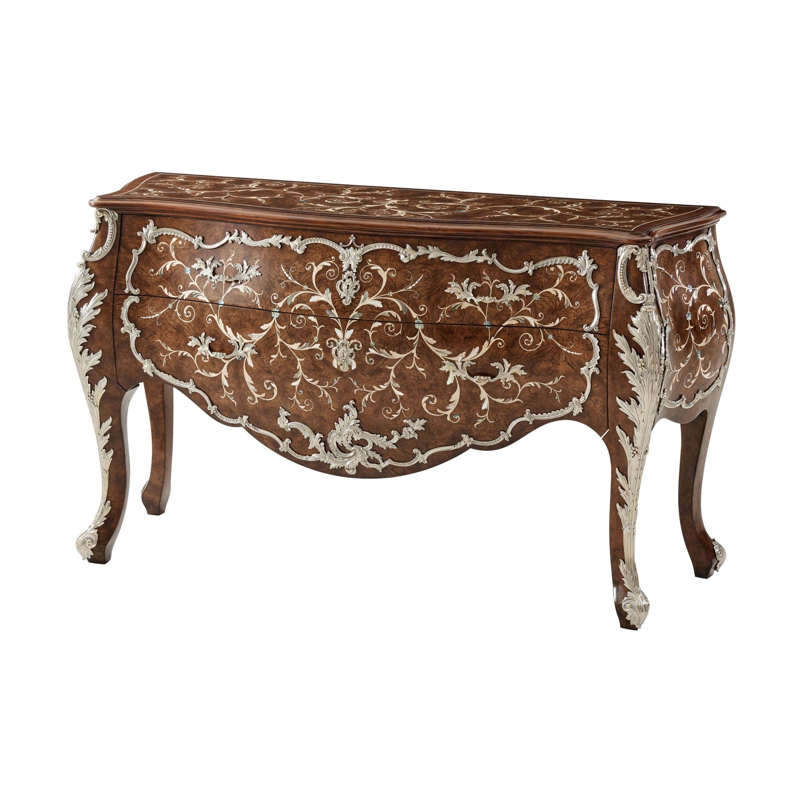 Theodore Alexander Laurent Bombe Commode Open Box Item