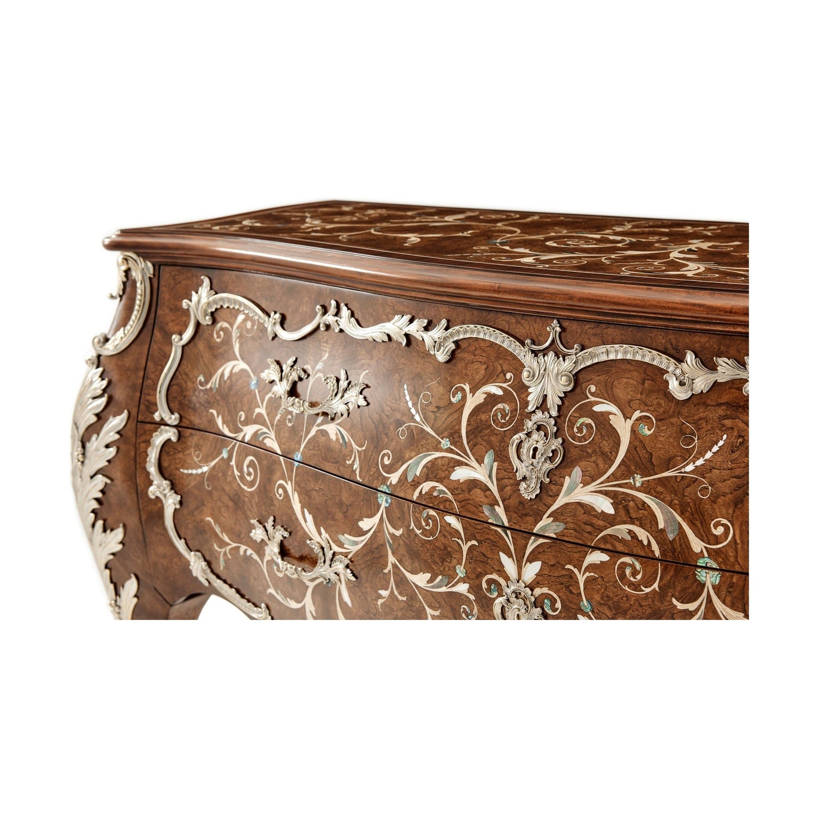 Theodore Alexander Laurent Bombe Commode Open Box Item
