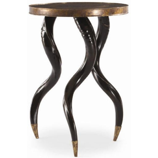 Century Furniture Grand Tour Faux Horn Ebony Chairside Table