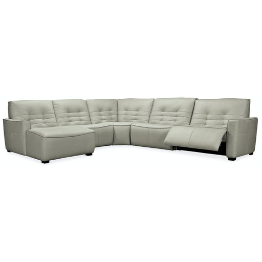 Hooker Furniture Reaux 5-Piece LAF Chaise Sectional w/2 Power Recliners