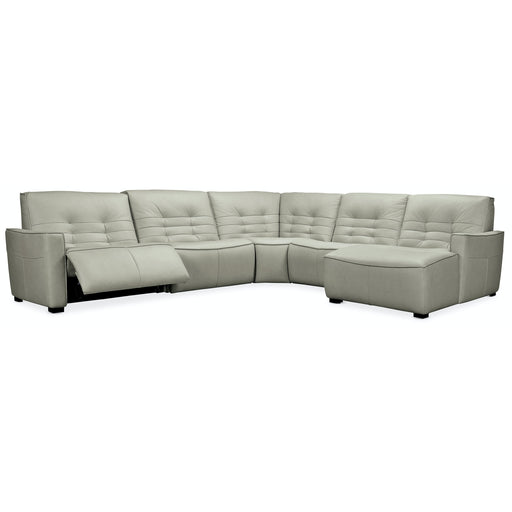 Hooker Furniture Reaux 5-Piece RAF Chaise Sectional w/2 Power Recliners