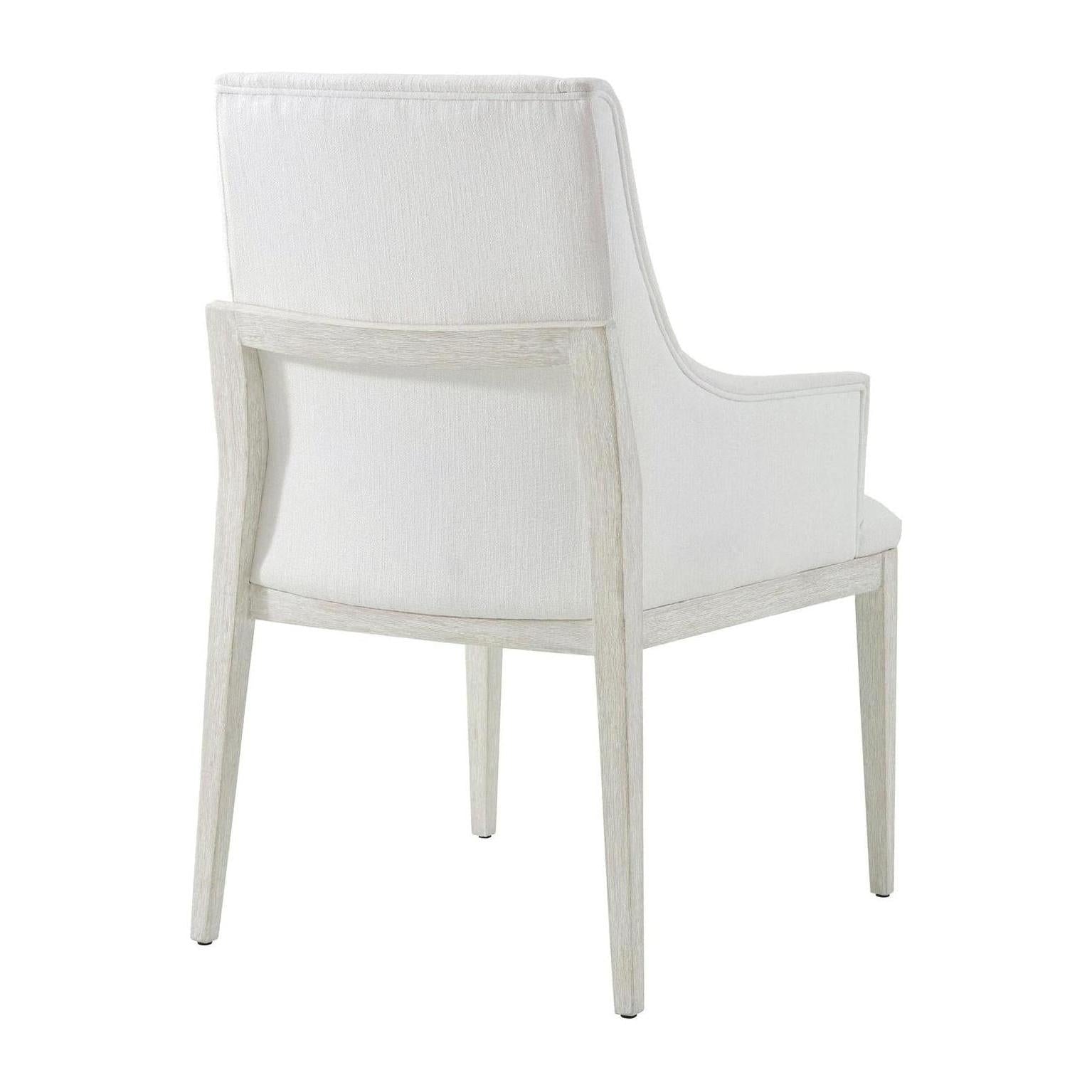 Theodore Alexander Breeze Upholstered Arm Chair - Set of 2