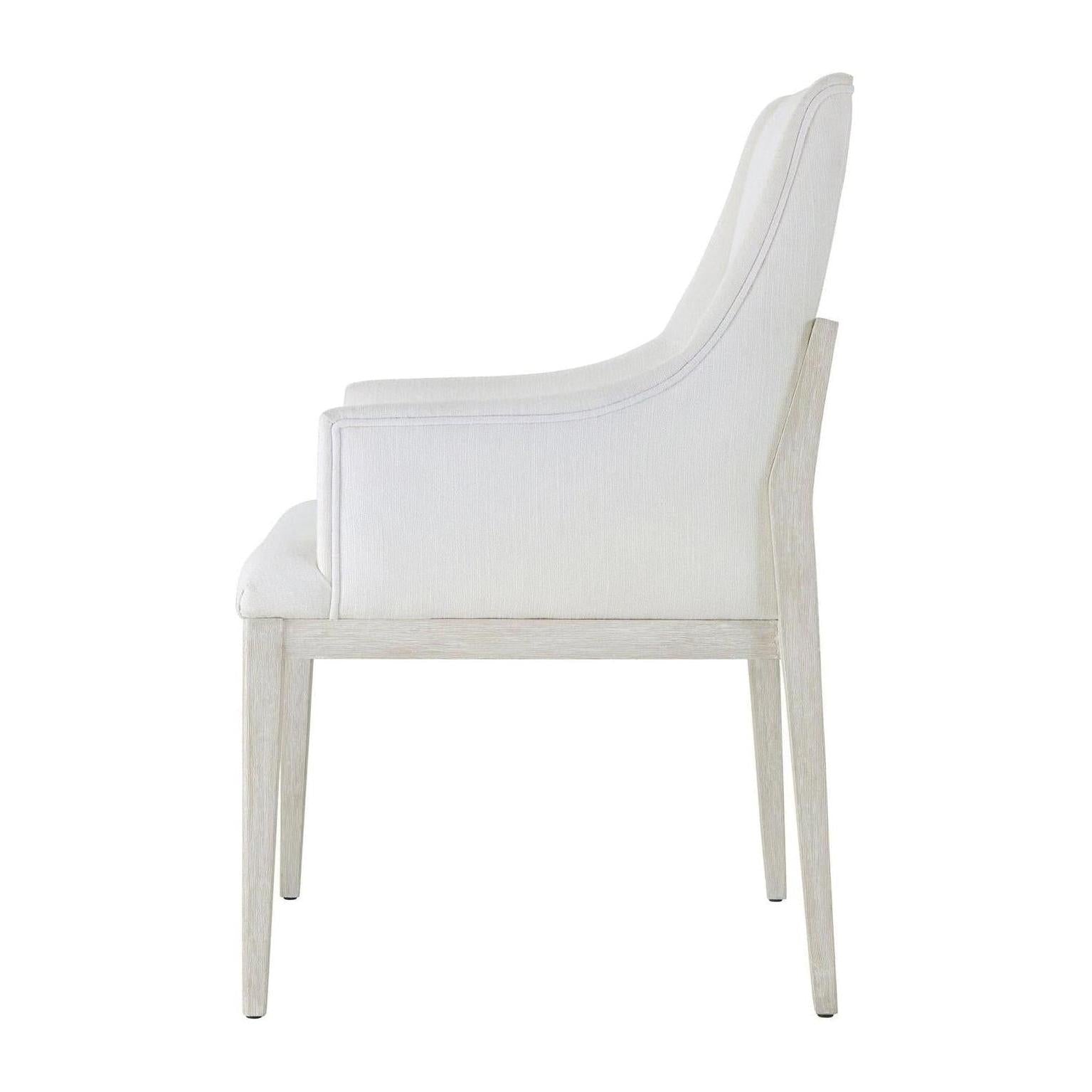 Theodore Alexander Breeze Upholstered Arm Chair - Set of 2