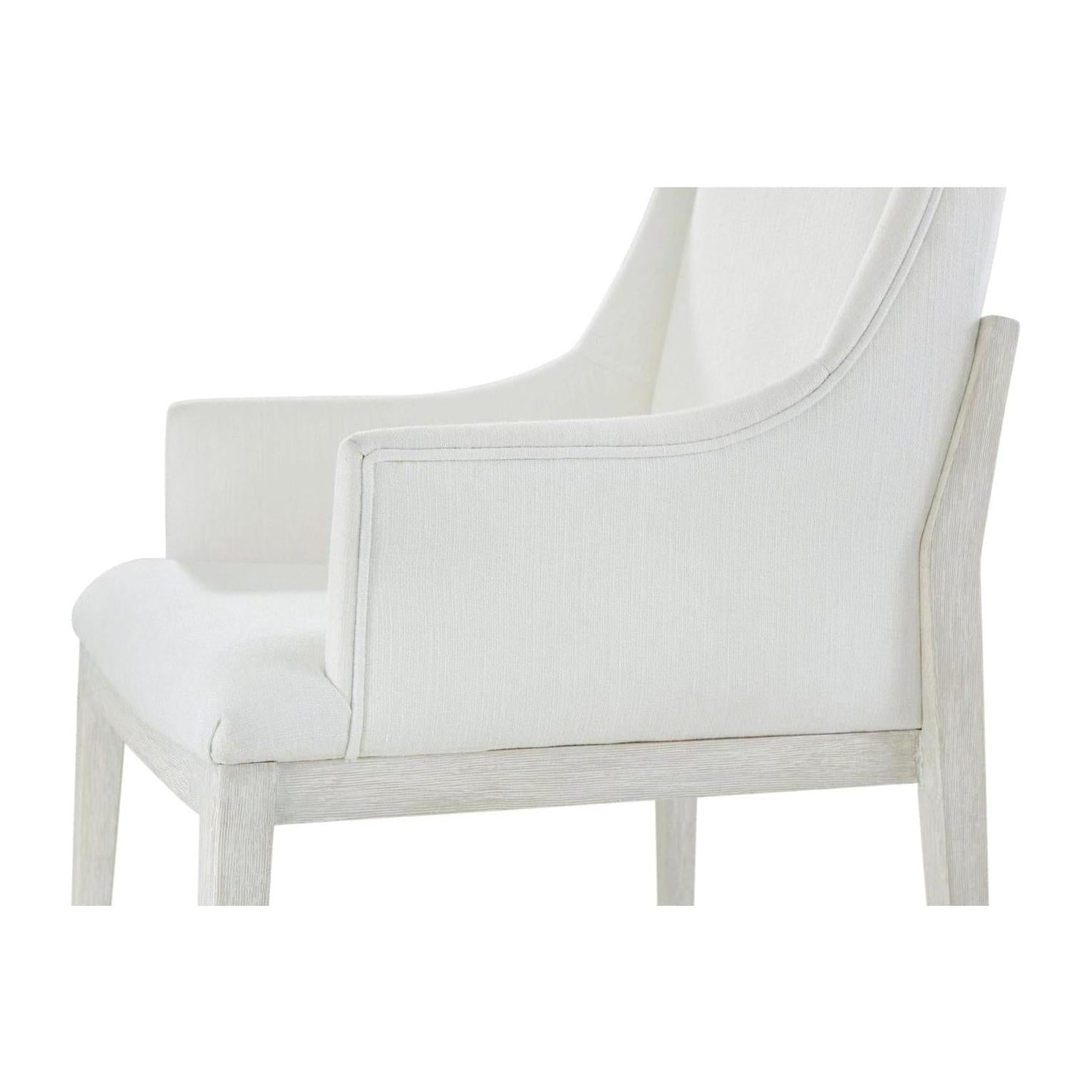 Theodore Alexander Breeze Upholstered Arm Chair - Set of 2