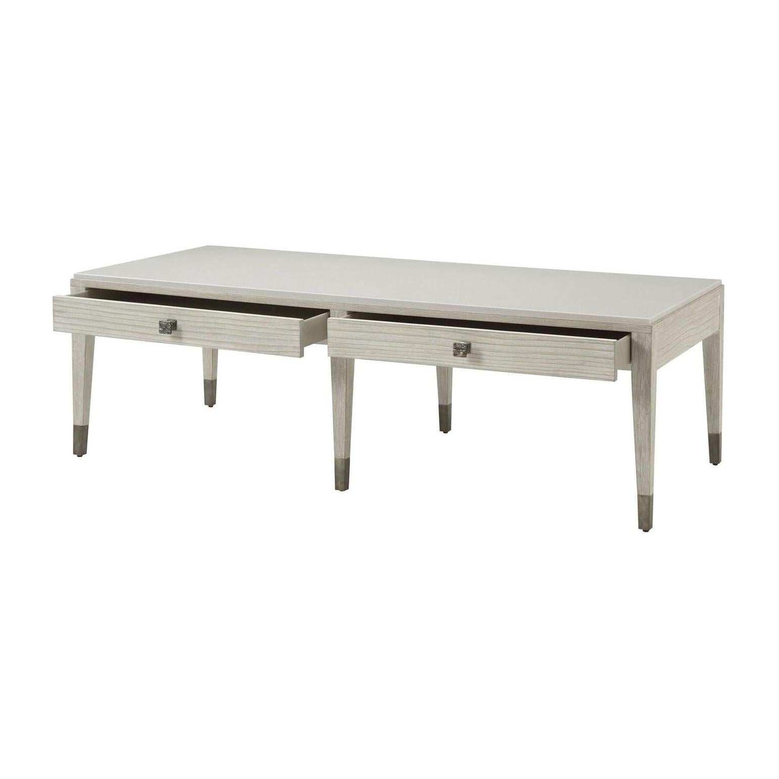 Theodore Alexander Breeze Two Drawer Cocktail Table