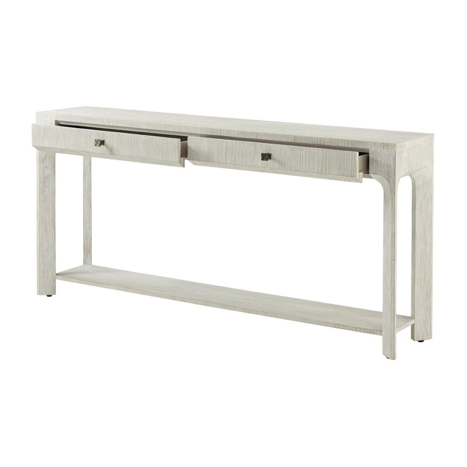 Theodore Alexander Breeze Two Drawer Console Table