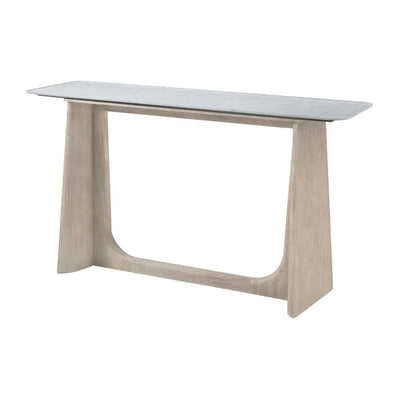 Theodore Alexander Repose Wooden Console Table Marble Top