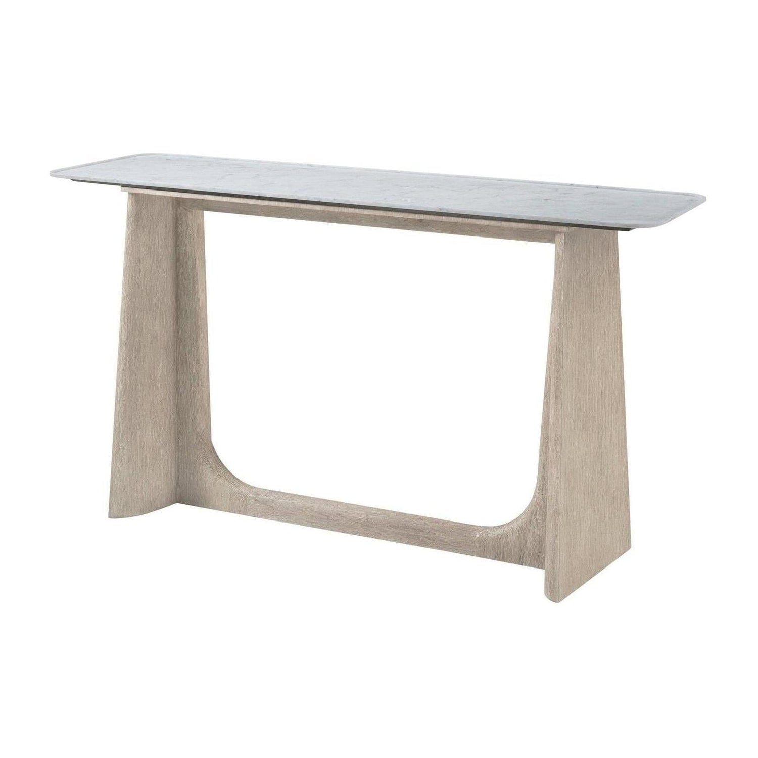 Theodore Alexander Repose Wooden Console Table Marble Top