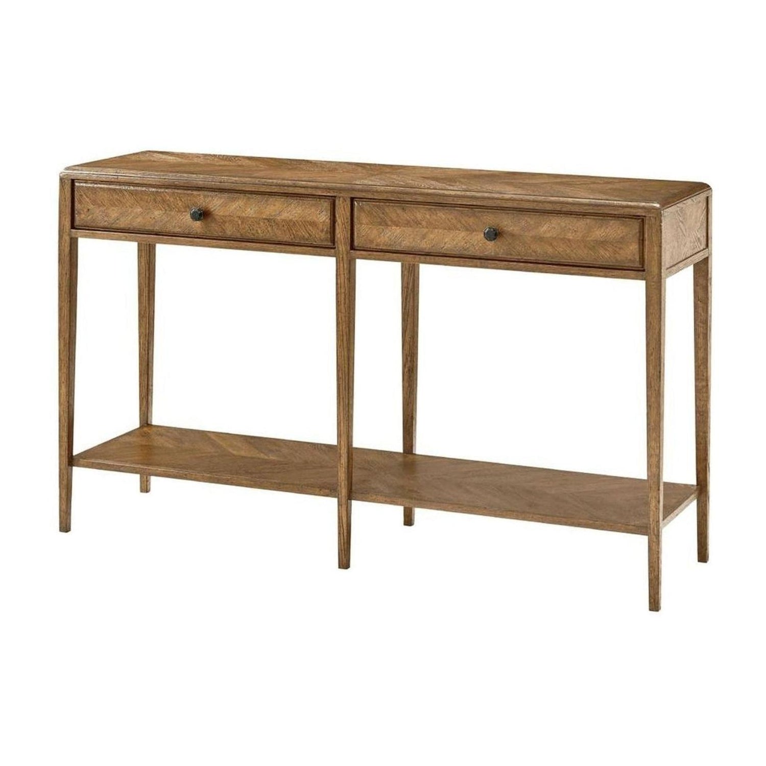 Theodore Alexander Nova Two Frieze Drawers Console Table