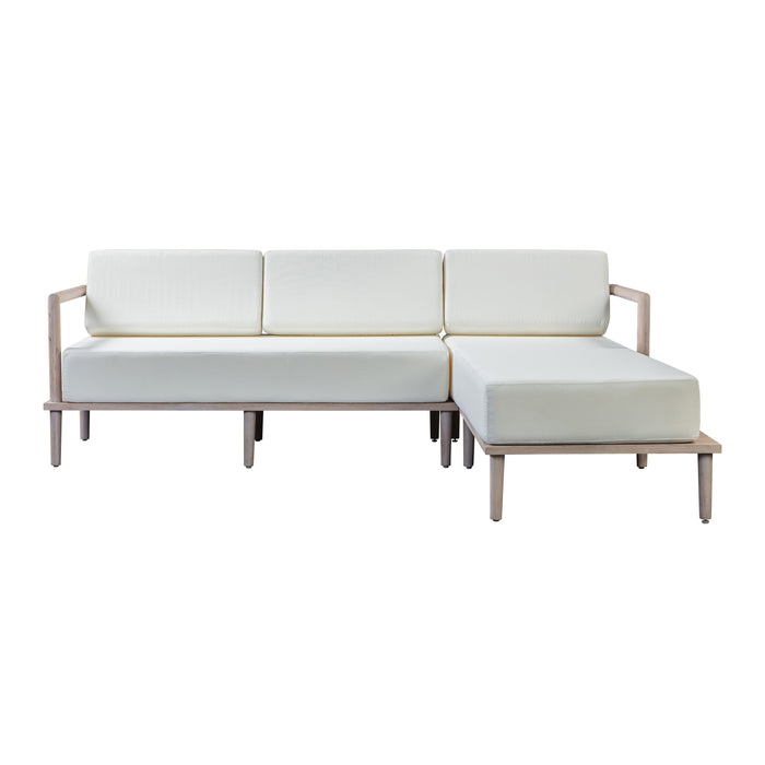 TOV Furniture Emerson Cream Outdoor Sectional