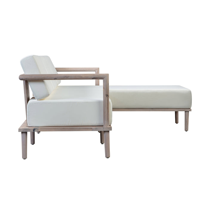TOV Furniture Emerson Cream Outdoor Sectional