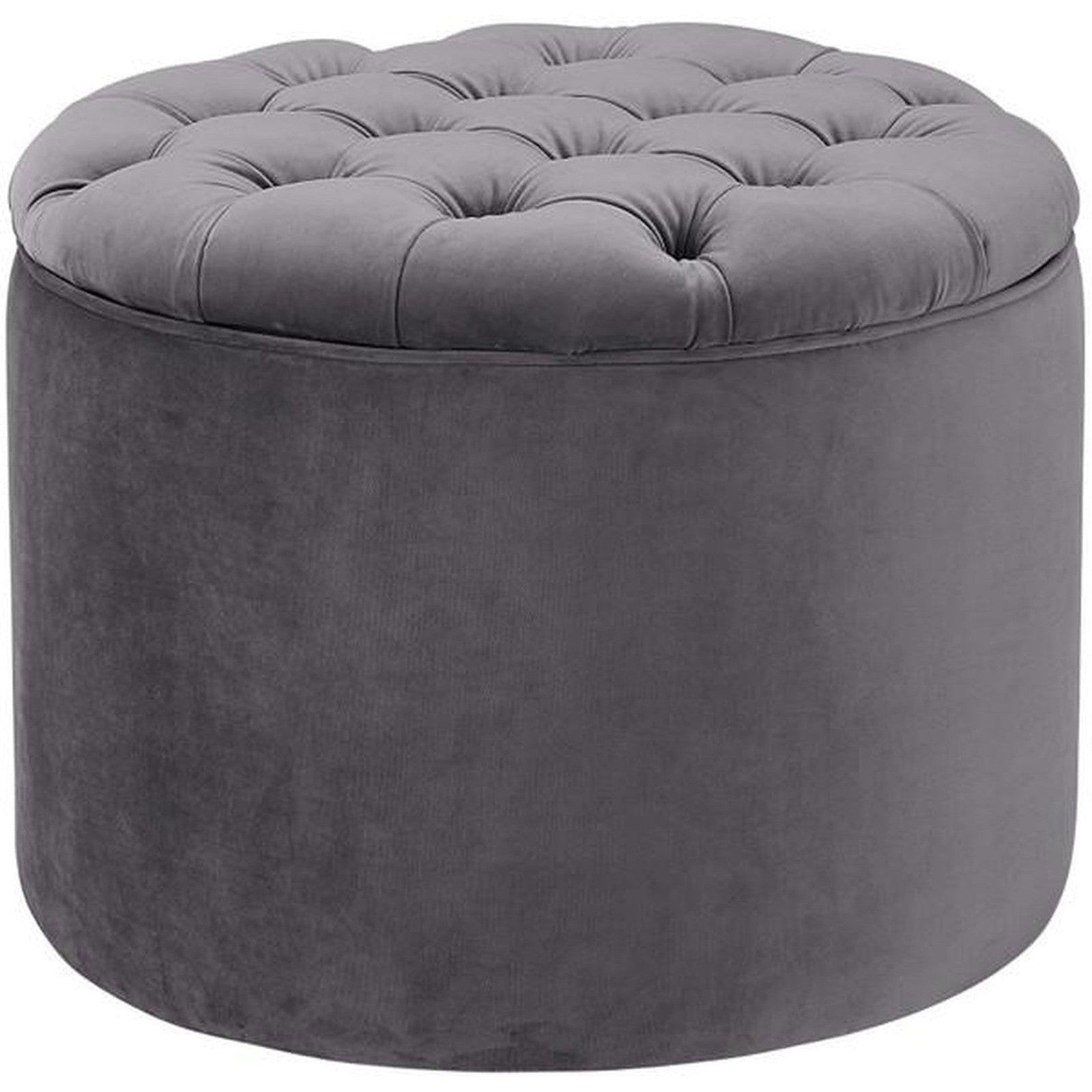 TOV Furniture Queen Velvet Storage Ottoman