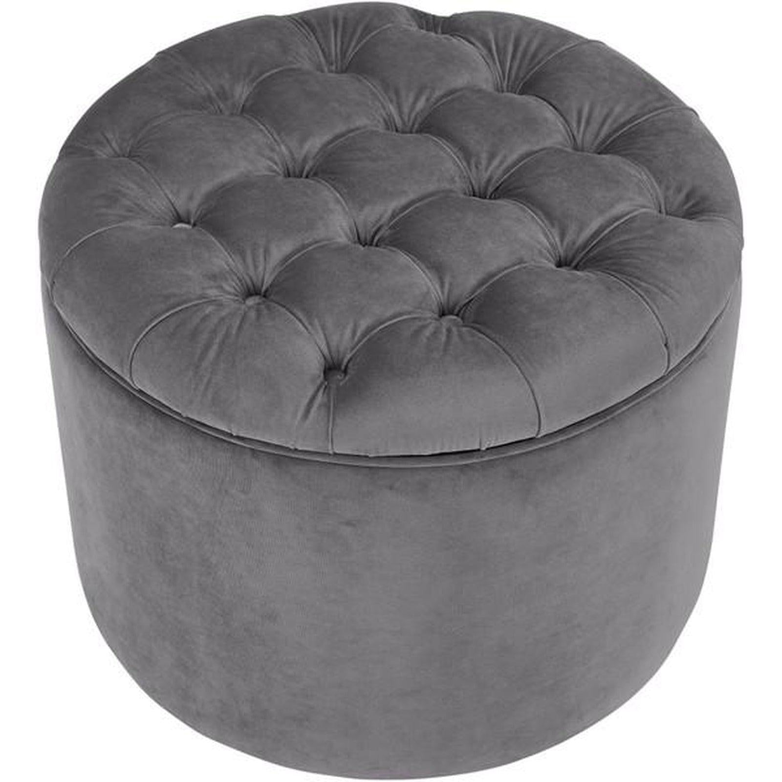 TOV Furniture Queen Velvet Storage Ottoman