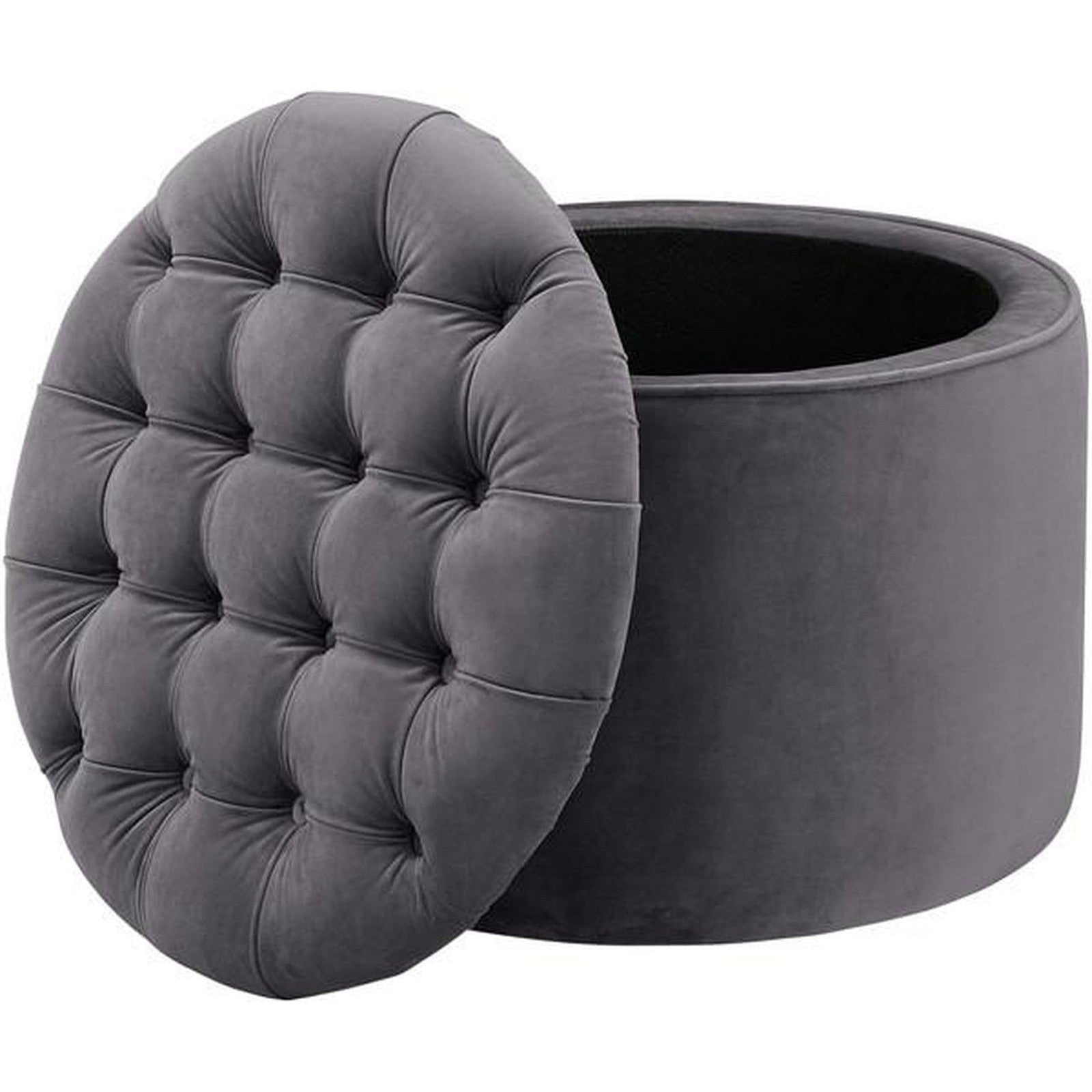TOV Furniture Queen Velvet Storage Ottoman