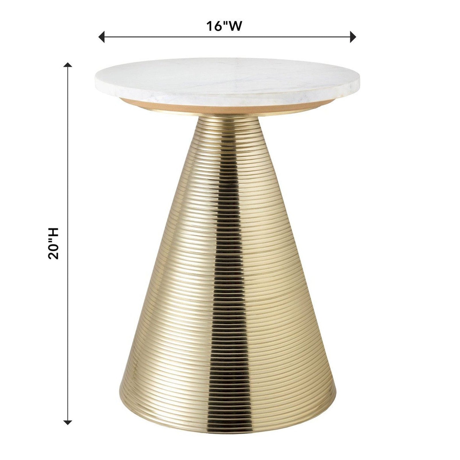 TOV Furniture Tempo Marble Side Table