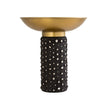 TOV Furniture Blaze Glass and Brass Side Table