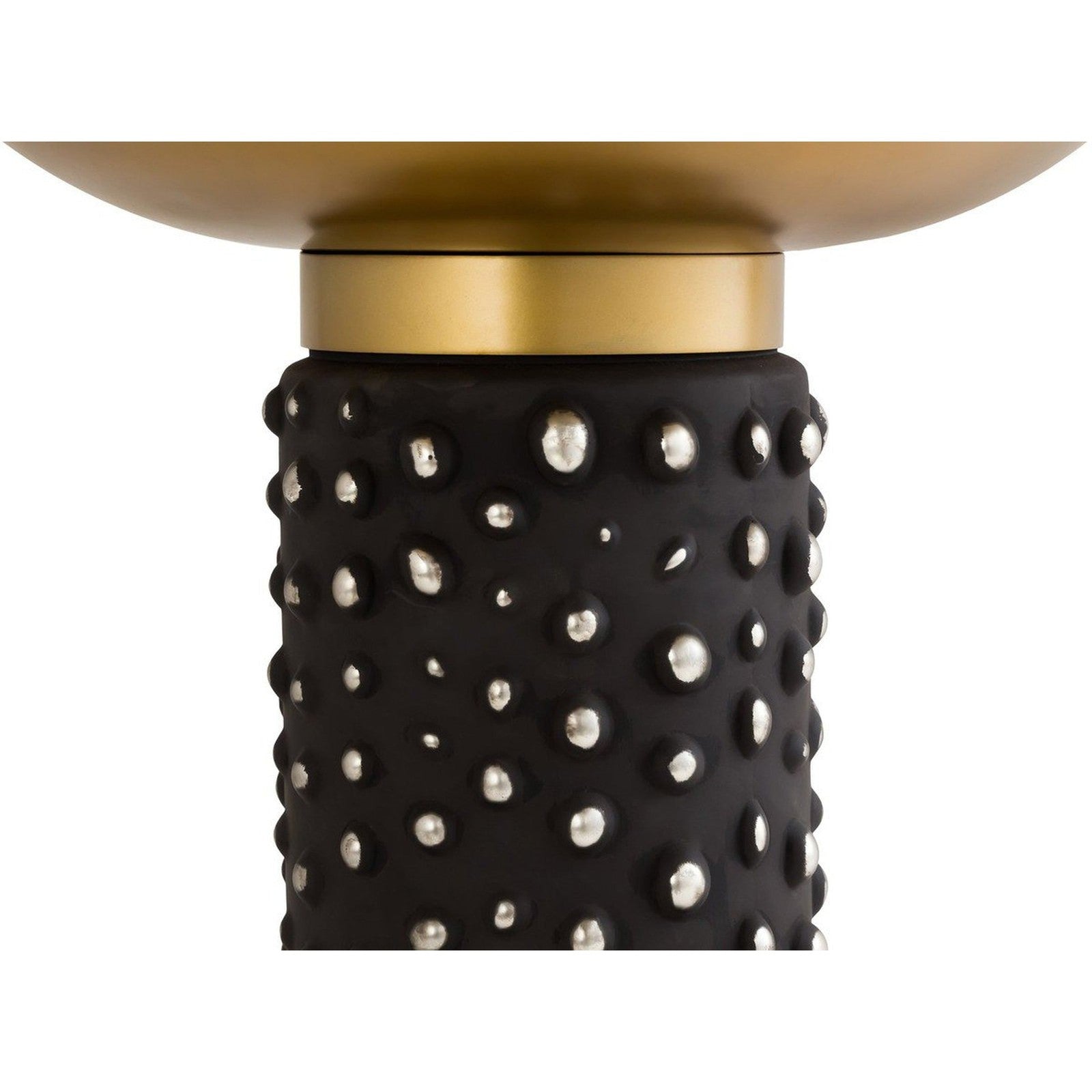 TOV Furniture Blaze Glass and Brass Side Table