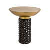 TOV Furniture Blaze Glass and Brass Side Table