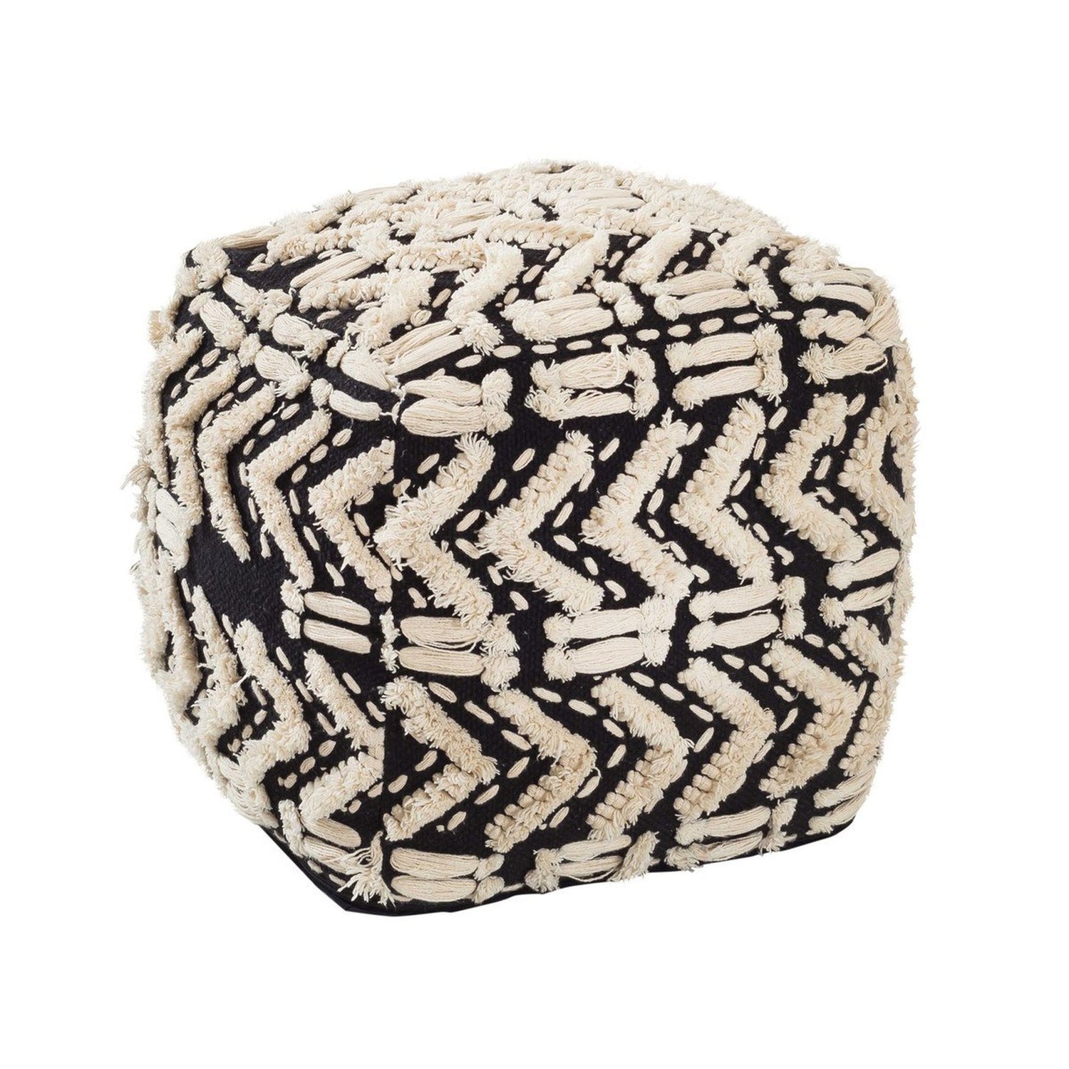 TOV Furniture Mariel Cotton Pouf
