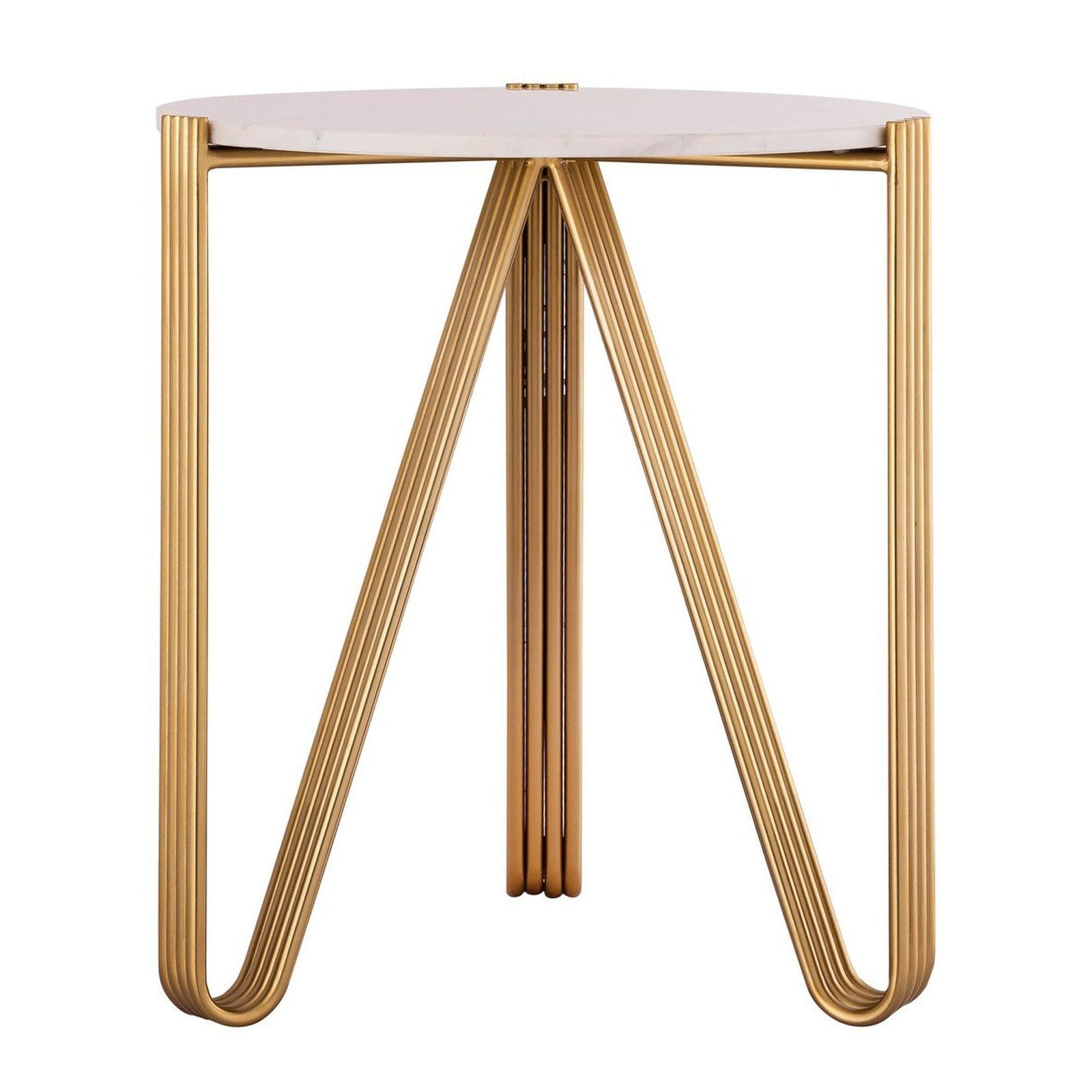 TOV Furniture Aya Marble Side Table by Inspire Me! Home Decor