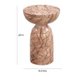 TOV Furniture Rue Marble Side Table