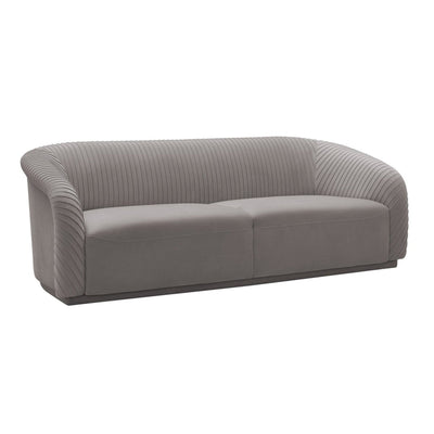 TOV Furniture Yara Pleated Velvet Sofa By Inspire Me! Home Décor