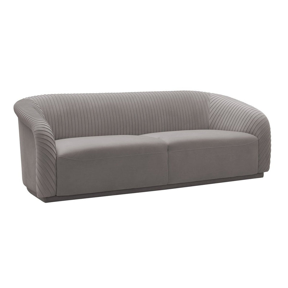 TOV Furniture Yara Pleated Velvet Sofa By Inspire Me! Home Décor