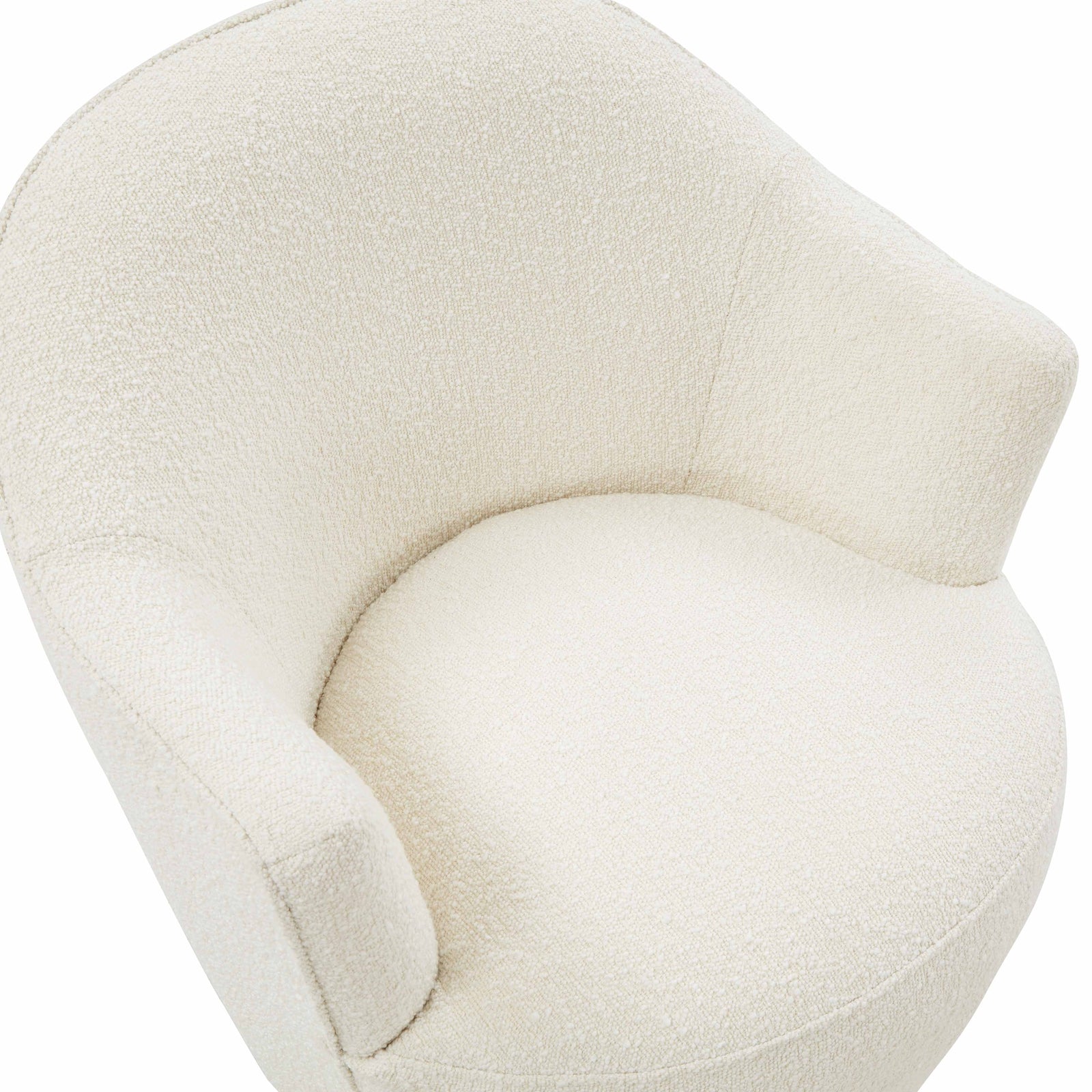 TOV Furniture Skyla Boucle Swivel Chair