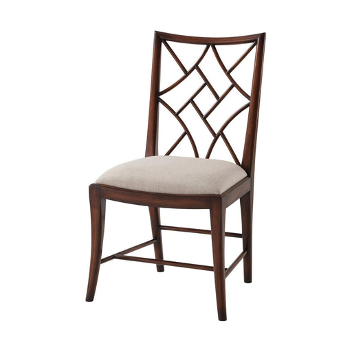Theodore Alexander A Delicate Trellis Side Chair - Set of 2