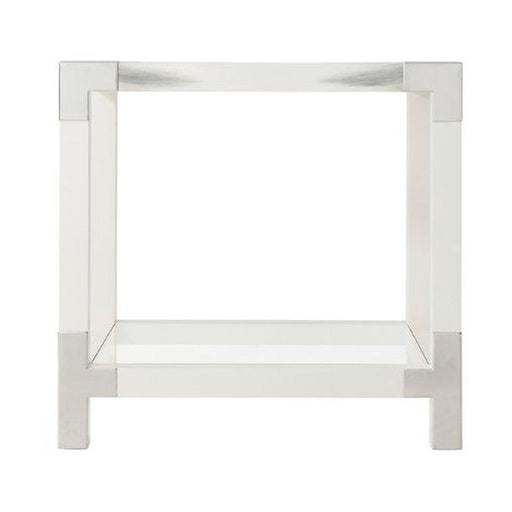 Theodore Alexander Cutting Edge Accent Longhorn White Table