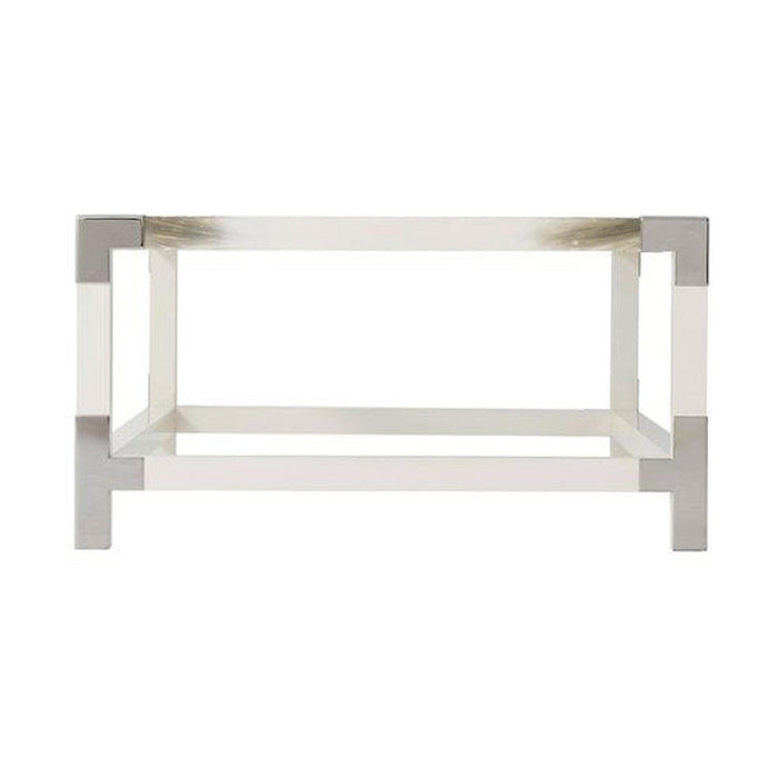 Theodore Alexander Cutting Edge Longhorn White Cocktail Table