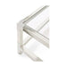 Theodore Alexander Cutting Edge Squared Longhorn White Cocktail Table