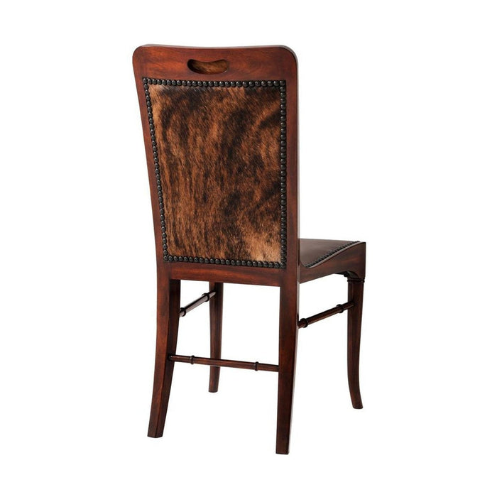 Theodore Alexander Leather Sling Dining Chair