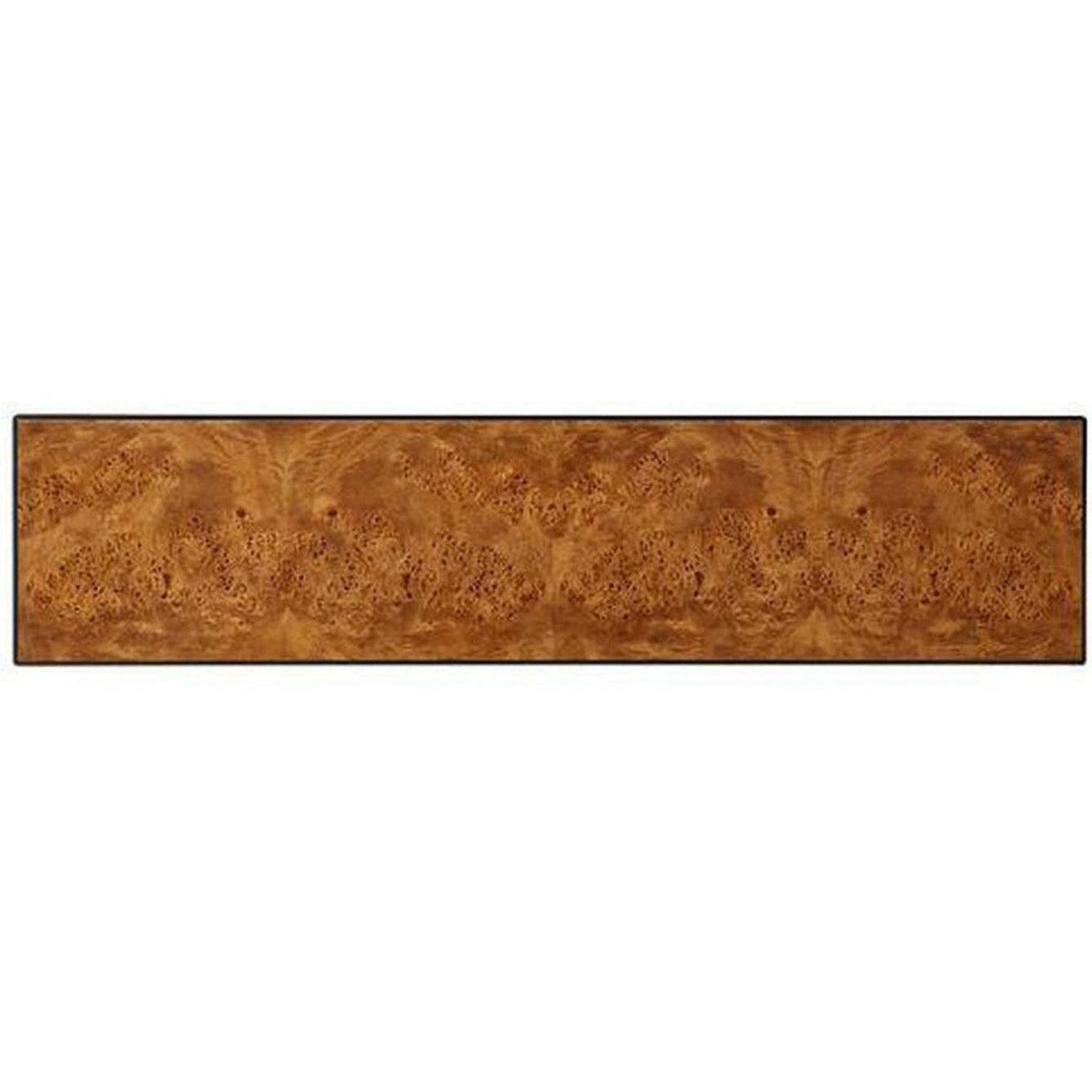 Theodore Alexander Long Hall Burl Console Table