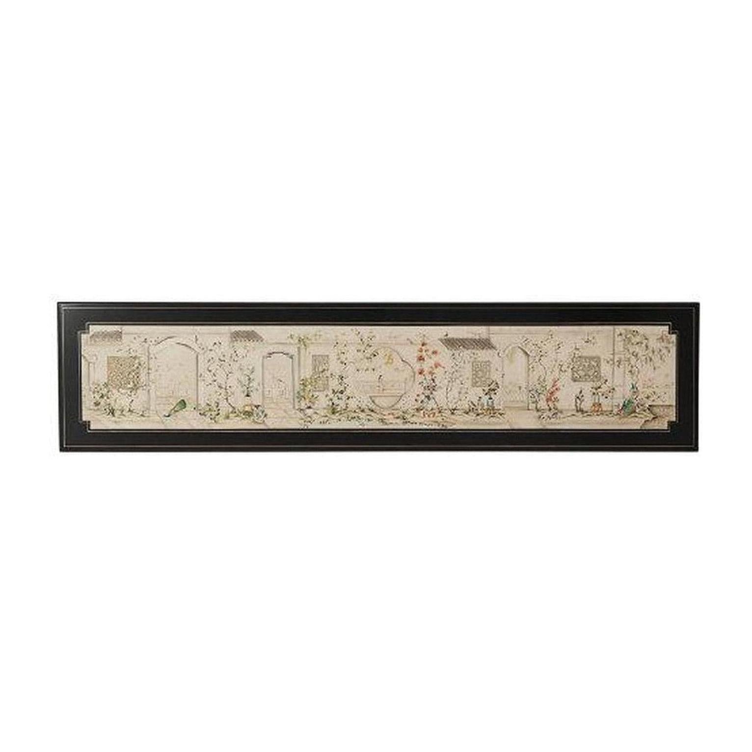 Theodore Alexander Long Hall Chinoiserie Console Table