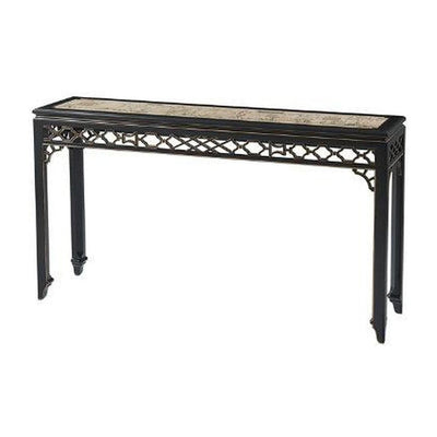 Theodore Alexander Long Hall Chinoiserie Console Table