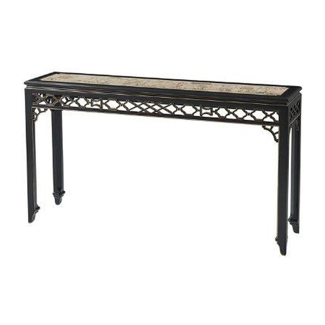 Theodore Alexander Long Hall Chinoiserie Console Table