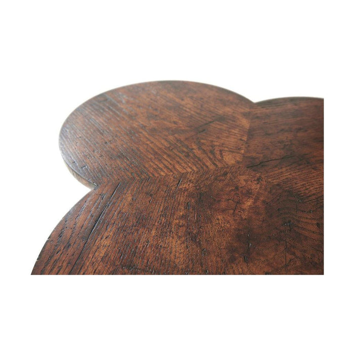 Theodore Alexander Oak Clover Accent Table